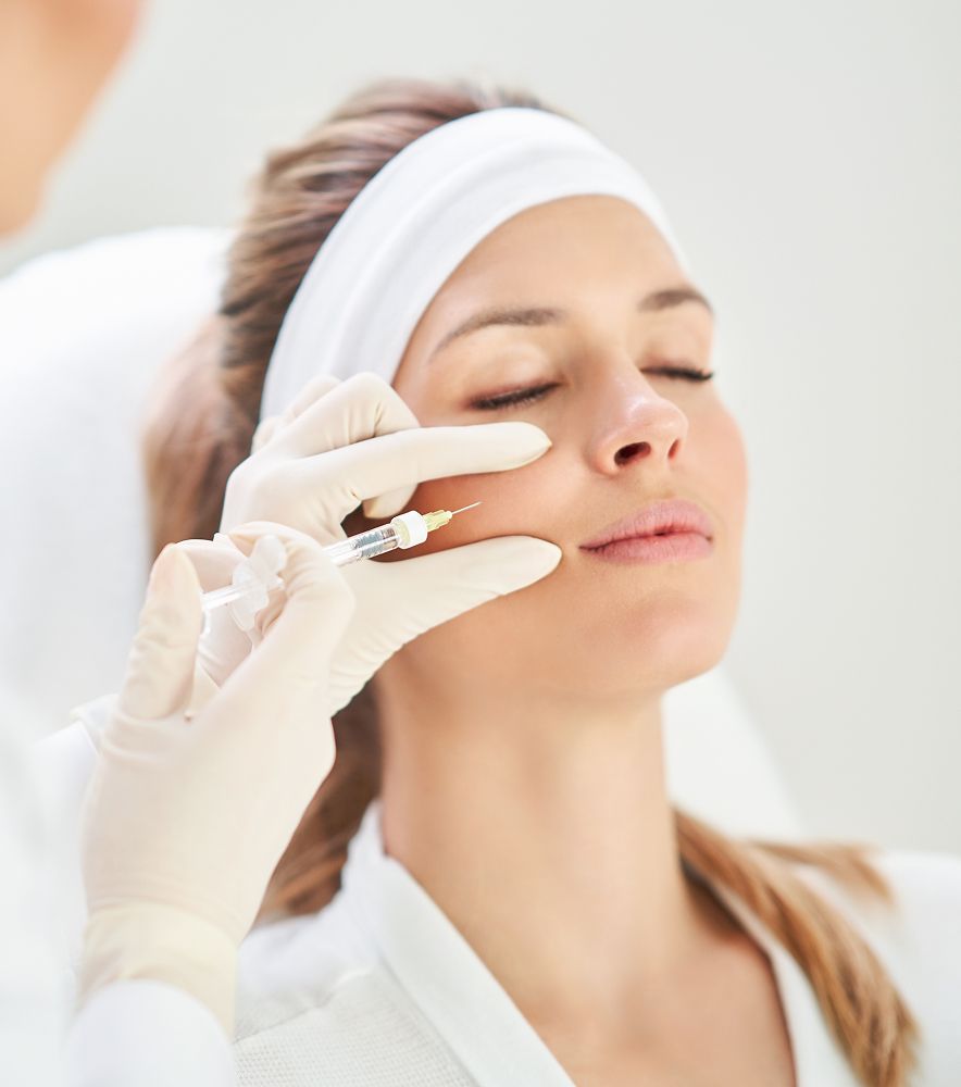 Provider administering a cosmetic injectable treatment at Avinity Health